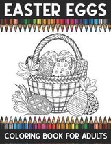 Easter eggs coloring book adults