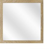 Spiegel met Vlakke Houten Lijst - Vergrijsd - 30 x 30 cm