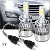 H7 LED lampen (set 2 stuks)  6000k CANbus geschikt Helder Wit 8000LM IP68 72 Watt / Motor / Auto / Scooter / Dimlicht / Grootlicht / Koplampen / Auto / 6500k / Autolamp / Autolampen / Lamp / 