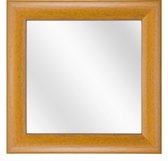 Spiegel met Ronde Houten Lijst - Beuken - 30 x 30 cm