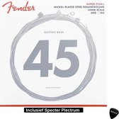 Fender Super 7250s String Set Guitare Basse Électrique avec Médiator Specter