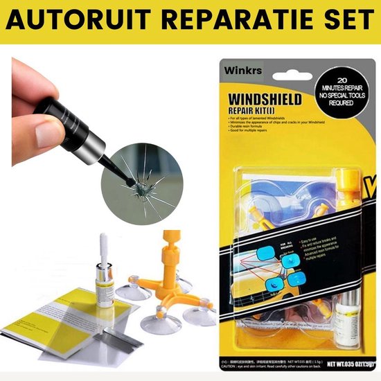 Winkrs - Set de réparation de vitres de voiture - Tools - Réparez