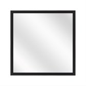 Spiegel met Luxe Aluminium Lijst - Mat Zwart - 30 x 30 cm