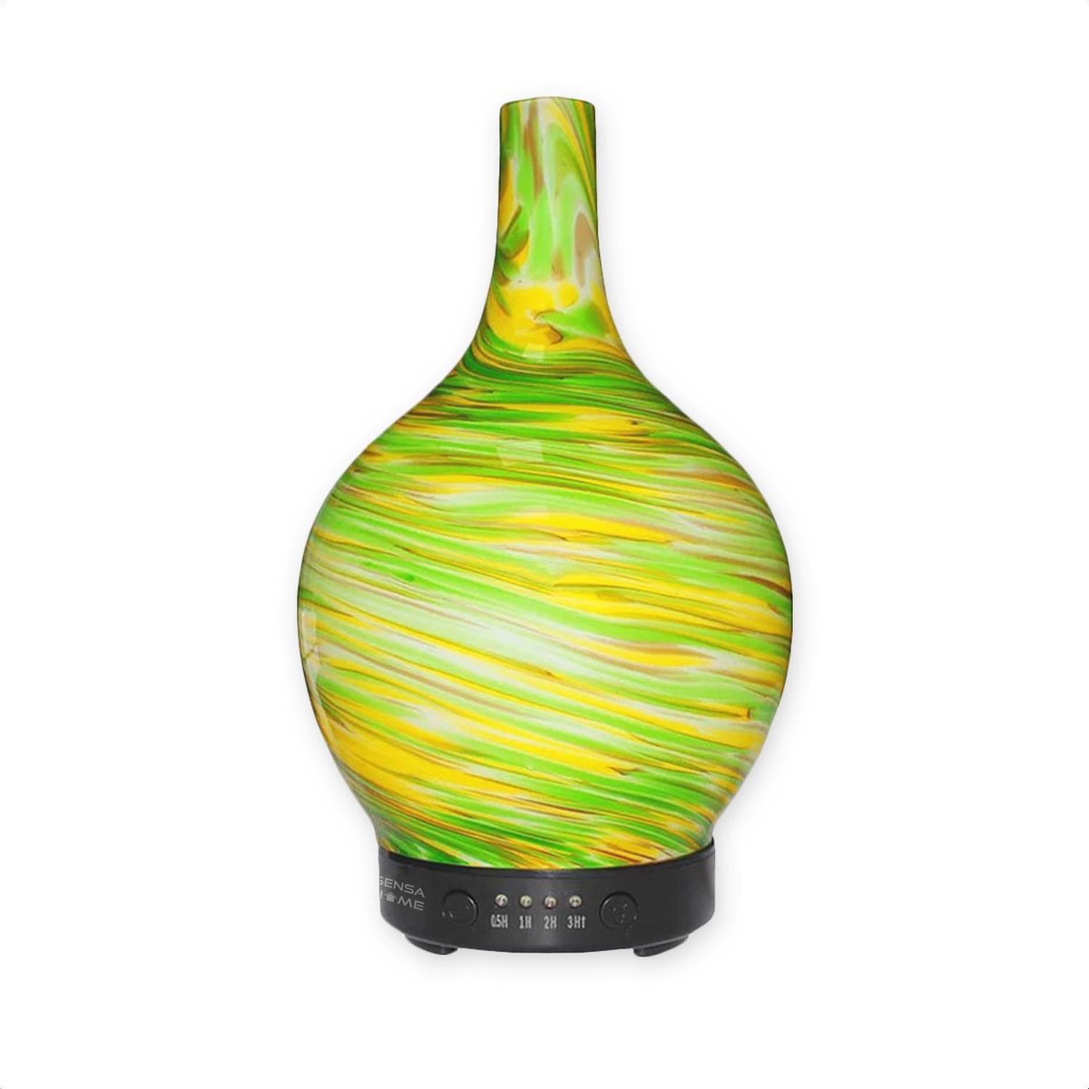SensaHome Aroma Diffuser van Glas - 7 LED Kleuren - 100ml - Groen