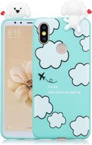 Voor Xiaomi Mi 6X / A2 schokbestendige cartoon TPU beschermhoes (wolken)