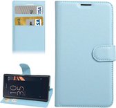 Voor Sony Xperia X Compact Texture Horizontale Flip Leren Case met Houder & Kaartsleuven & Portemonnee (Blauw)
