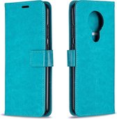 Voor Nokia 5.3 Crazy Horse Texture Horizontale Flip Leren Case met Houder & Kaartsleuven & Portemonnee & Fotolijst (Blauw)