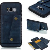 Leren beschermhoes voor Galaxy S8 Plus (blauw)