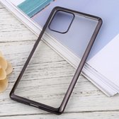 Voor Samsung Galaxy A91 ultradunne beplating TPU beschermende zachte hoes (zwart)