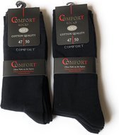 NAFT - Comfort Socks - Heren - 6 paar - Maat 47-50 - Donkerblauw - 6-pack 47-50