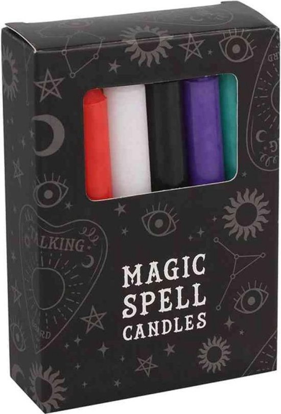 Bougies Magic Spell (couleurs mélangées - 12 pièces)