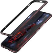 Voor Huawei Honor 30S Aluminium schokbestendig beschermend bumperframe (zwart rood)