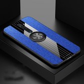 Voor OPPO RENO 2 XINLI stiksels Textue schokbestendige TPU beschermhoes (blauw)