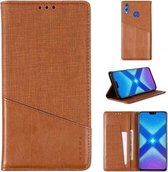 Voor Huawei Honor 8X MUXMA MX109 Horizontale Flip Leren Case met Houder & Kaartsleuf & Portemonnee (Bruin)
