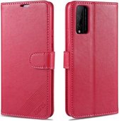 Voor Huawei Honor Play 4T Pro AZNS Schapenvacht Textuur Horizontale Flip Leren Case met Houder & Kaartsleuven & Portemonnee (Rood)