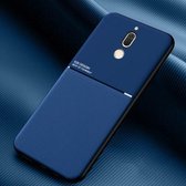 Voor Huawei Maimang 6 Classic Tilt Strip Grain Magnetisch Schokbestendig PC + TPU Case (Blauw)