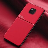 Voor Huawei Mate 20 Pro Classic Tilt Strip Grain Magnetisch Schokbestendig PC + TPU-hoesje (rood)