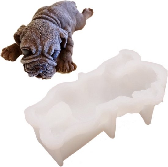 2 pièces 4 pouces Shapi chien Mousse gâteau Silicone moule 3D stéréo crème  glacée... | bol.com