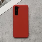 Voor Huawei Nova 7 SE schokbestendig mat TPU beschermhoes (rood)