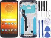 Lcd-scherm en digitizer volledige montage met frame voor Motorola Moto E5 (grijs)