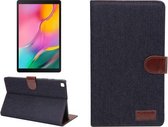 Dibase Denim Texture Horizontale Flip PC + PU lederen tas met houder & kaartsleuven & slaap- / wekfunctie voor Galaxy Tab A 8.0 inch (2019) / T290 / T295 (zwart)