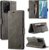 Voor Samsung Galaxy Note20 Ultra AutSpace A01 Retro Huidgevoel Crazy Horse Textuur Horizontale Flip Leren Case met Houder & Kaartsleuven & Portemonnee & RFID (Koffie)