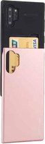 Voor Galaxy Note 10+ MERCURY GOOSPERY SKY SLIDE BUMPER TPU + PC Case met kaartsleuf (Rose Gold)