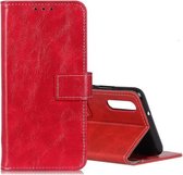 Voor Galaxy A70s Retro Crazy Horse Texture Horizontale Flip Leren Case met Houder & Kaartsleuven & Fotolijst & Portemonnee (Rood)