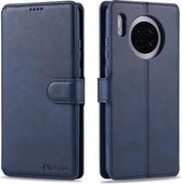 Voor Huawei Mate 30 AZNS Kalfsstructuur Horizontale Flip Leren Case, met Houder & Kaartsleuven & Portemonnee & Fotolijst (Blauw)