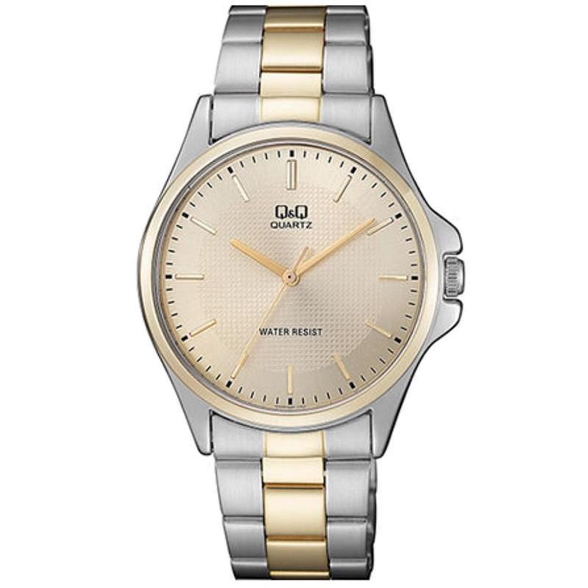 Heren horloge van het merk QQ Goud-zilverkleurig QA06J400Y