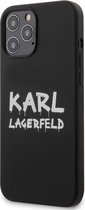 Karl Lagerfeld Apple iPhone 11 Hoesje Zwart Backcover - Grafitti