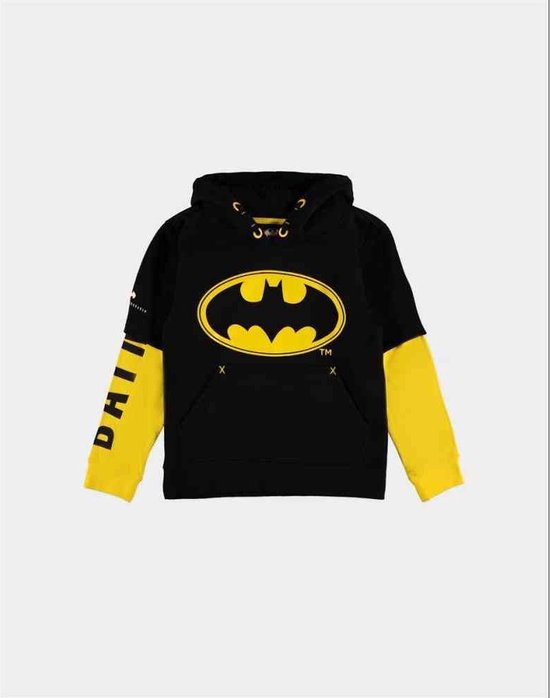 wetenschapper Gemaakt van aan de andere kant, DC Comics Batman Kinder hoodie/trui -Kids 122- Logo Zwart/Geel | bol.com