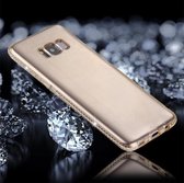 Voor Galaxy S8 Diamond Encrusted transparante zachte TPU beschermende achterkant van de behuizing (goud)