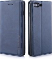 Voor iPhone SE 2020/8/7 Diaobaolee Gemini Magnetische gesp Horizontale flip lederen tas met houder & kaartsleuven (blauw)