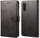 Voor Galaxy Note 10+ GUSSIM Zakelijke stijl horizontale flip lederen tas met houder & kaartsleuven & portemonnee (zwart)