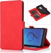 Voor Samsung Galaxy S9 Plus Retro Magnetische Sluiting Horizontale Leren Flip Case met Houder & Kaartsleuven & Fotolijst & Portemonnee (Rood)