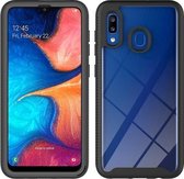 Voor Samsung Galaxy A20 / A30 Sterrenhemel Effen Kleur Serie Schokbestendige PC + TPU Beschermhoes (Zwart)