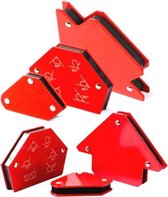 6 in 1 lasinstelmechanisme Meerdere specificaties Magnetische vaste hoekgereedschap Lasaccessoires (rood)