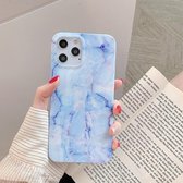 TPU-beschermhoes met marmerpatroon voor iPhone 11 Pro (blauwpaars)