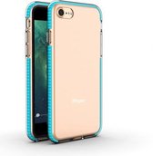 Voor iPhone 8 & 7 TPU tweekleurige schokbestendige beschermhoes (hemelsblauw)