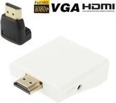 Full HD 1080P HDMI naar VGA + Audio Converter Adapter voor Laptop / STB / DVD / HDTV (met HDMI Female naar Male Adapter)