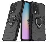 Voor Galaxy S20 Ultra Panther PC + TPU schokbestendige beschermhoes (zwart)