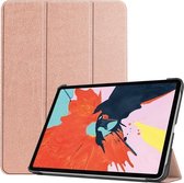 Voor iPad Air 2020 10.9 Custer Texture Horizontale Flip Leren Case met Drievoudige Houder & Slaap / Wekfunctie (Rose Goud)