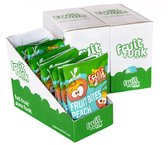 Fruitfunk Happybag Perzik (42 kleine uitdeelzakjes)  Fruitsnack - snoepjes gemaakt van fruit - Vegan  - Gezond snoep - Geen toegevoegde suikers - ideaal voor in de snoeppot - verantwoorde voorverpakte traktatie