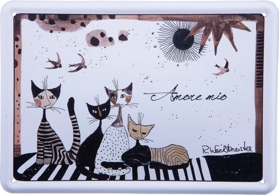 Carte postale en métal Rosina Wachtmeister® - "Amore mio"