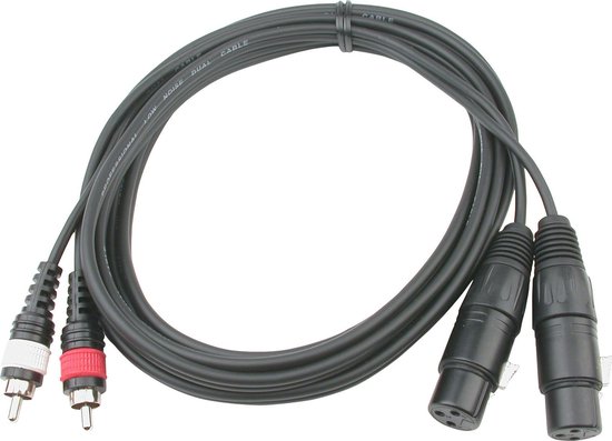 Hilec Audio Kabel RCA naar XLR - Tulp Kabel naar XLR Female Kabel - 3m |  bol.com
