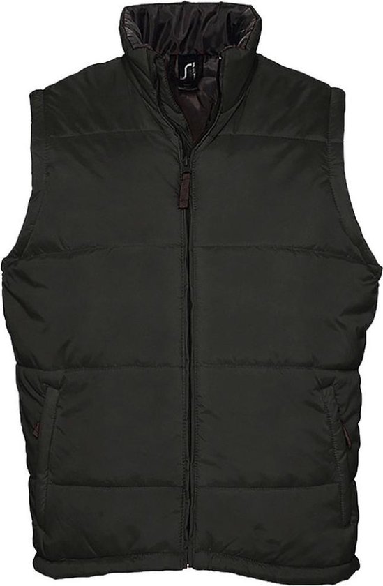 SOLS Warm Unisex Gewatteerd Bodywarmer Jasje (Zwart)