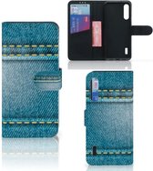 Wallet Book Case Xiaomi Mi A3 Telefoon Hoesje Jeans