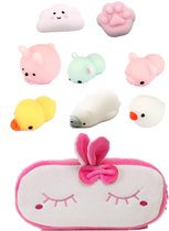 BrightSide Toys - Mochi Squishy - Fidget Toy - Etui konijntje 8 stuks