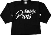 Verjaardag shirt lange mouw jarige prins-Maat 110/116